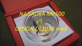 Nagaoka MP500 last 25 hours tested vs Denon DL 103