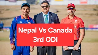Nepal Vs Canada Full Highlights 3rd and Final ODI Of The Series...