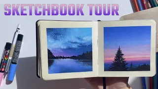 Square sketchbook tour | Обзор #2 квадратный скетчбук