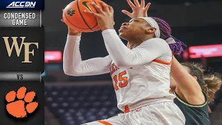 Wake Forest vs. Clemson Condensed Game | 2021-22 ACC Women’s Basketball