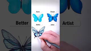 Draw Butterflies! #art #drawing #shorts #butterfly #howtodraw #easydraw