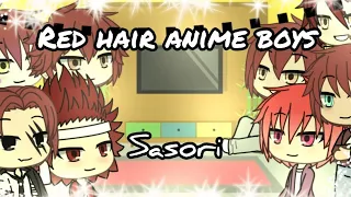 ♥️Red hair anime character react to each other||Part:-1||Sasori||GLRV||kyübi_restart