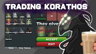 TRADING KORATHOS! 🖤🌚 || Creatures of Sonaria