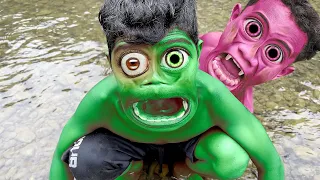 Hulk Boy Funny Transformation Smash Skinny Red Hulk Scary Transformation |hulktransformation