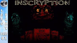 Let's Play Inscryption Part 1 [PS5] Roguelike Deck Horror Game (Blind)
