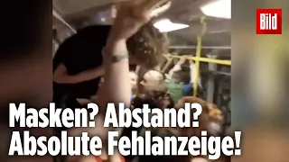 Jugendliche feiern irre Corona-Party in der Berliner U-Bahn
