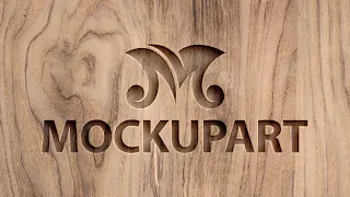 How to make a Wooden engraved logo Mockup| Photoshop Mockup Tutorial