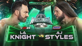 AJ Styles vs LA Knight WrestleMania 40 | Highlights