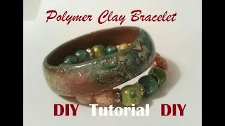 Polymer Clay Tutorial. Hand made bracelet. DIY bracelets. Handmade jewelries.