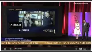 Nominaciones a los Oscar 2013 subtitulado español.