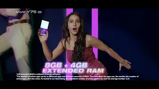 #vivoY75 5G | Watch Sara show off her style by multitasking with 8GB + 4GB extended RAM | Buy Now ​