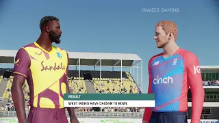 West indies vs England 1st T20 Highlights 2022 | WI vs Eng | Cricket 22 Gameplay