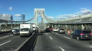 Crossing The George Washington Bridge From NY To NJ