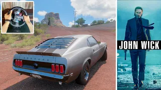 John Wick Ford Mustang 1969 - Forza Horizon 5 | Logitech g29 gameplay