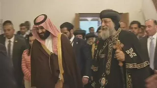 Saudi Crown Prince meets Coptic Pope in Egypt