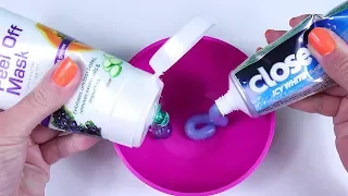 WILL IT SLIME? Testing Peel Off Face Mask with Toothpaste! Diy Slime