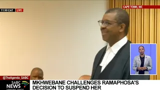 Mkhwebane's legal representative Adv. Dali Mpofu says her suspension is unconstitutional