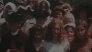 Medieval movie burning scene