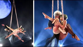 Pink and her Daughter Willow Perform together Acrobatic Stunts at Billboard Music Awards