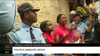 Criança atingida por bala perdida: Polícia garante apoio