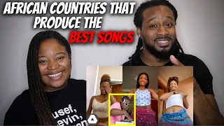 American Couple Reacts "Top 10 African Countries That Produce The Best Songs"