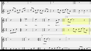 "Beatles - Here Comes The Sun " Score for C Key Instruments