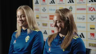 Magdalena Eriksson and Fridolina Rolfo SVT Half time Piece (Translated)