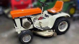 Survivor John Deere 110 Orange Patio  |  NOT RESTORED