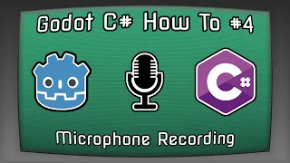 Godot C# How To, Episode 4. Microphone Recording with input peak volume montoring