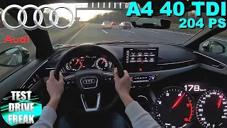 2021 Audi A4 Avant 40 TDI 204 PS TOP SPEED AUTOBAHN DRIVE POV