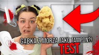 🔴 Gąbka OKRESOWA z morza jak TAMPON! Testuję ją na sobie! 🔴