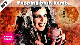 Halloween DIY - Bath bomb surprise with popping candy 🎃