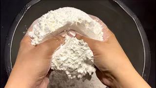 Asmr - satisfying - 9 videos- baking soda - gym chalk - salt- sand -gypsum - cornstarch