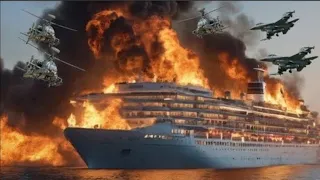 Today!  A US cruise ship carrying 2,000 Israeli troops was destroyed by Hezbollah by Houthi missiles