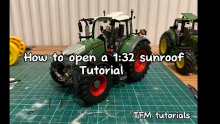 How to open a 1:32 sunroof | Plastic roof | Wiking, Britains and much more | TFM tutorials