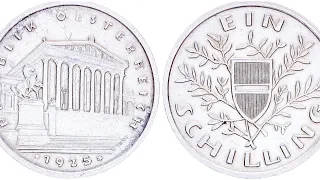 1 шиллинг Австрия 1925 г. 1 shillings Austria 1925.