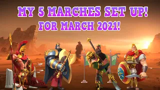 My 5 Marches Set Up For March 2021! KvK S3