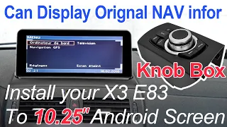 How to install the BMW X3 E83 Qualcomm Android multimedia that supports the original car display?