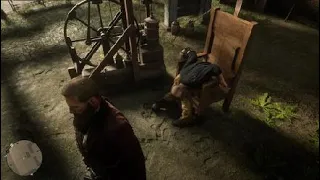 Red Dead Redemption 2- Electric chair fail