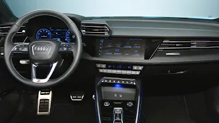 New AUDI A3 FACELIFT (2025) - INTERIOR details (new AMBIENT LIGHTS, digital cockpit, infotainment)