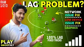 How To Fix Lag In eFootball 2023 Mobile🔥Lagging problem solution | Network Issue Lag Solve efootball