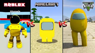 GTA 5 AMONG US VS MINECRAFT AMONG US VS ROBLOX AMONG US - WHO IS BEST? Part 3