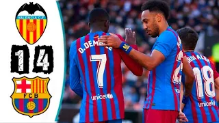 Barcelona Vs Valencia 4–1 – Extended Full Match Highlights & All Goals 2022