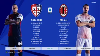 PES 2021 | Cagliari vs AC Milan | Full Match | Goals Highlights | Gameplay PC