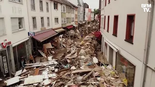 Inondations en Allemagne: les images des tonnes de débris dans les rues de Bad Neuenahr-Ahrweiler