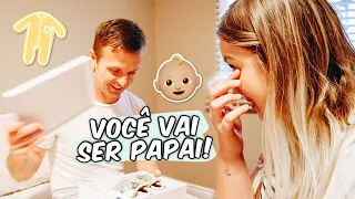 Contando para o marido que estou grávida! SURPRESA, você vai ser papai