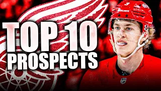 TOP 10 DETROIT RED WINGS PROSPECTS (Re: The Athletic, Simon Edvinsson, Nate Danielson, & More) NHL