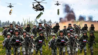 There was extreme panic at Russian headquarters when helicopters dropped bombs
