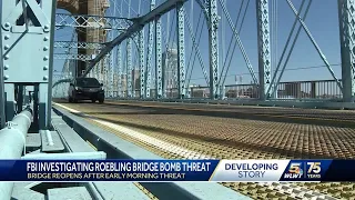 911 calls reveal new details after bomb threat targets Roebling Bridge, prompting shut down