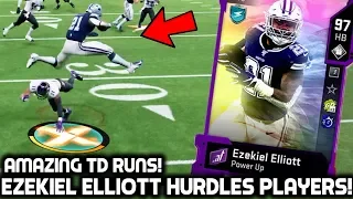 EZEKIEL ELLIOTT HURDLES PLAYERS! CRAZY TD RUNS! Madden 20 Ultimate Team